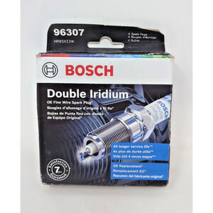 Authentic 4 pcs Bosch Double Iridium Spark Plugs For 2015-2019 GMC YUKON V8-6.2L